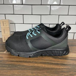 Hytest Alpha Xergy Women's Size 6.5 Shoes Black Nano Toe Comfort Safety Sneaker